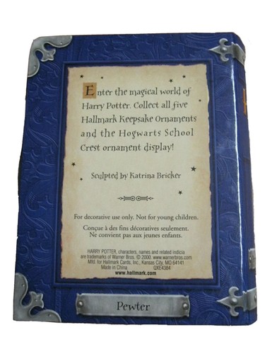 Hallmark 2000 QXE4384 Professor Dumbledore Harry Potter Zinn Ornament - Bild 4 von 4