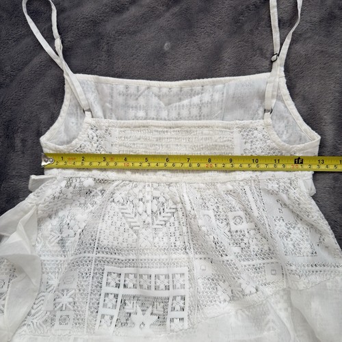 Free People Florine Slip Dress Size XS RRP £118 Crochet Ruffle Strappy - Picture 9 of 12
