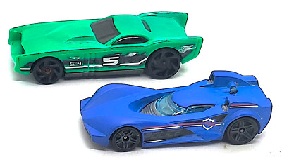 2 Hot Wheels Cars - Scoopa Di Fuego Police Car 2009, The Gov'ner Sports Car 2015