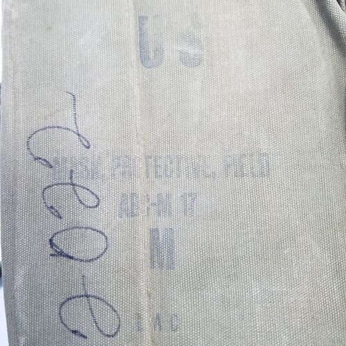 Vtg US Army Gas Mask ABC-M17 Canvas Bag Filters Issue Bags 1964 1966 Vietnam Era - Picture 13 of 21
