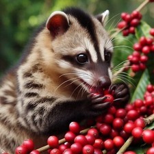 Authentic Wild Kopi Luwak Coffee Mandailing Arbica Coffee Beans Roasted 100g