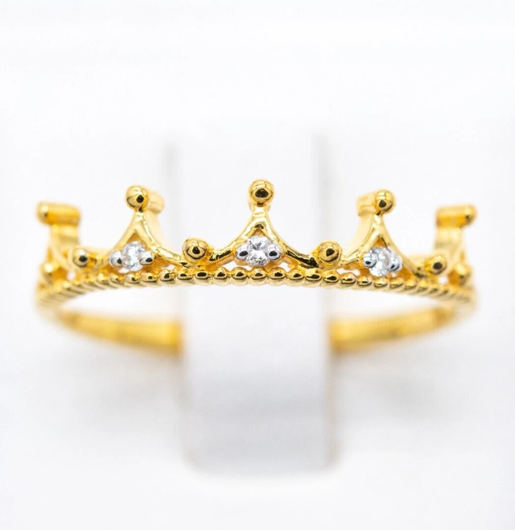 9ct gold crown ring clearance