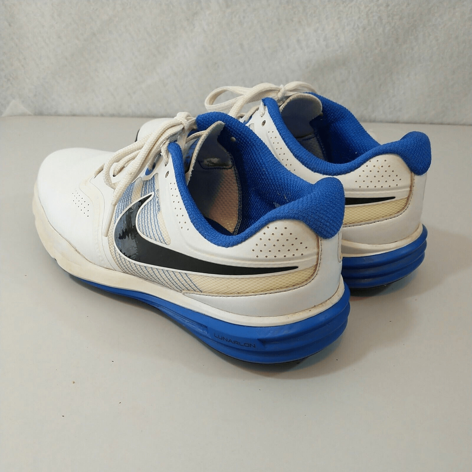 Nike Flywire Command Golf Shoes Black/White Lunar Sol… Gem