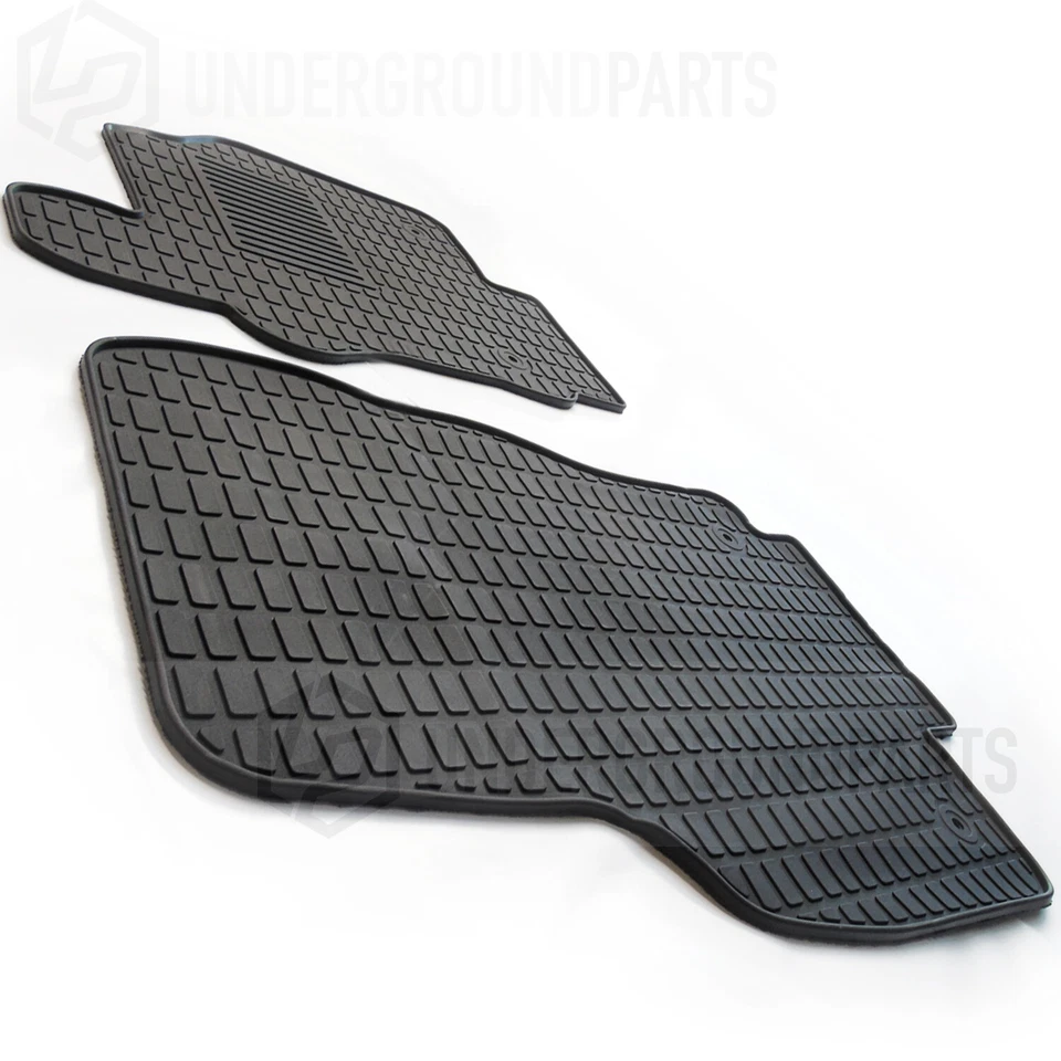 SKODA OCTAVIA mk3 HEAVY DUTY RUBBER FLOOR MATS TAILORED BLACK FRONT BACK 2013-20 — 第 3/4 张图片