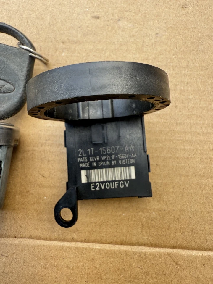 2005-2008 FORD F-150 TRAVA DO INTERRUPTOR DE IGNIÇÃO COM CHAVE E IMOBILIZADOR FABRICANTE DE EQUIPAMENTO ORIGINAL 2L1T-15607-AA - Imagem 4 de 4