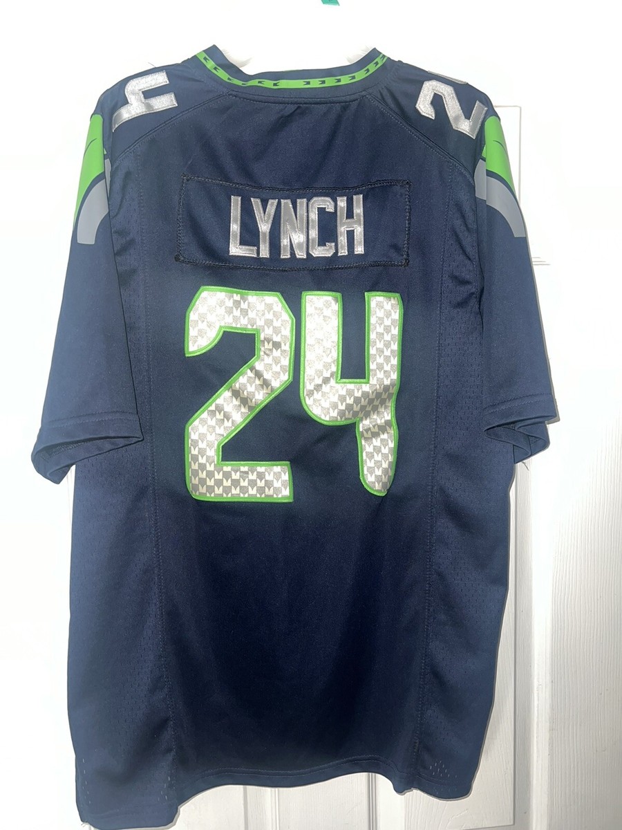 Nike OnField Seattle Seahawks Marshawn Lynch Stitched