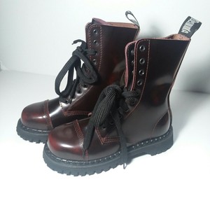 demonia steel toe boots
