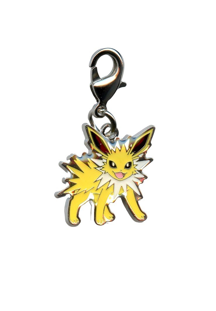 Jolteon 135 Key Chain CHARM National Pokedex Pokemon Center Japan