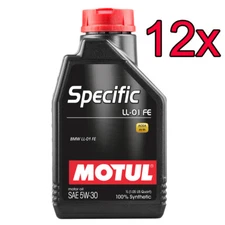 [Case of 12] Motul OEM BMW LL-01 FE Full Synthetic Engine Motor Oil 1L
