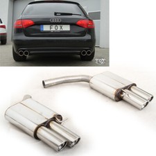 FOX Endschalldämpfer Limo Avant inkl. S-Line Quattro TDI Duplex 2x90mm