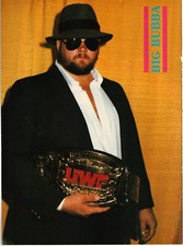UWF UNIVERSAL WRESTLING FEDERATION MAG PAGE PINUP #1 (1987) BIG BUBBA ROGERS