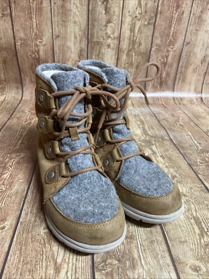 Sorel Explorer II Joan Felt WP Boots Tawny Buff/Moonstone Women's