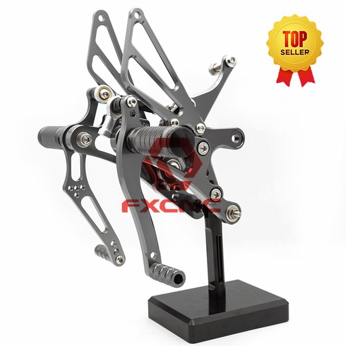 For Yamaha YZF R6 FXCNC CNC Motorcycle Rearsets Foot Pegs 1999 2000 2001 2002 - Foto 11 di 11