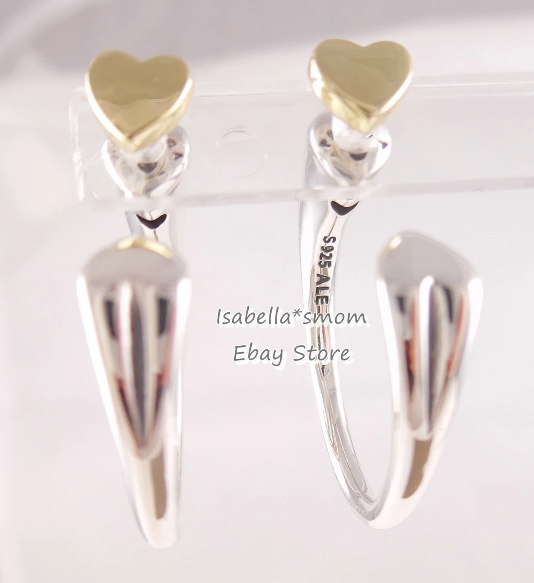 Heart hoop shop earrings pandora