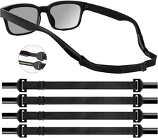 Adjustable Glasses Strap Eyeglasses Strap 4 Pack Sunglasses Strap No Tail Eye Gl