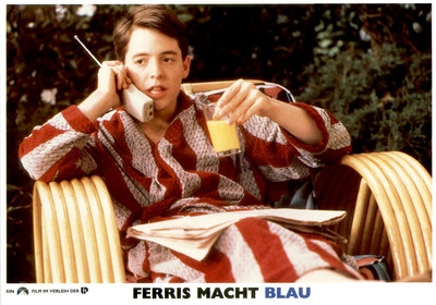Ferris macht blau ORIGINAL Aushangfoto Matthew Broderick / Mia Sara KULT-KOMÖDIE