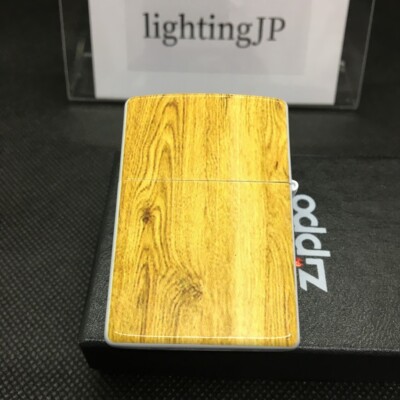 Zippo Mahjong 5 Five Man White Red Wooden Print Oil Lighter