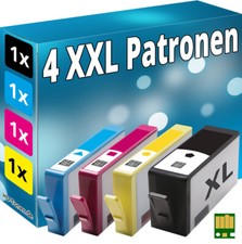 4x CHIP PATRONEN für HP-364XL B8550 C309a C309g C309h C310a C410b C510a C5300