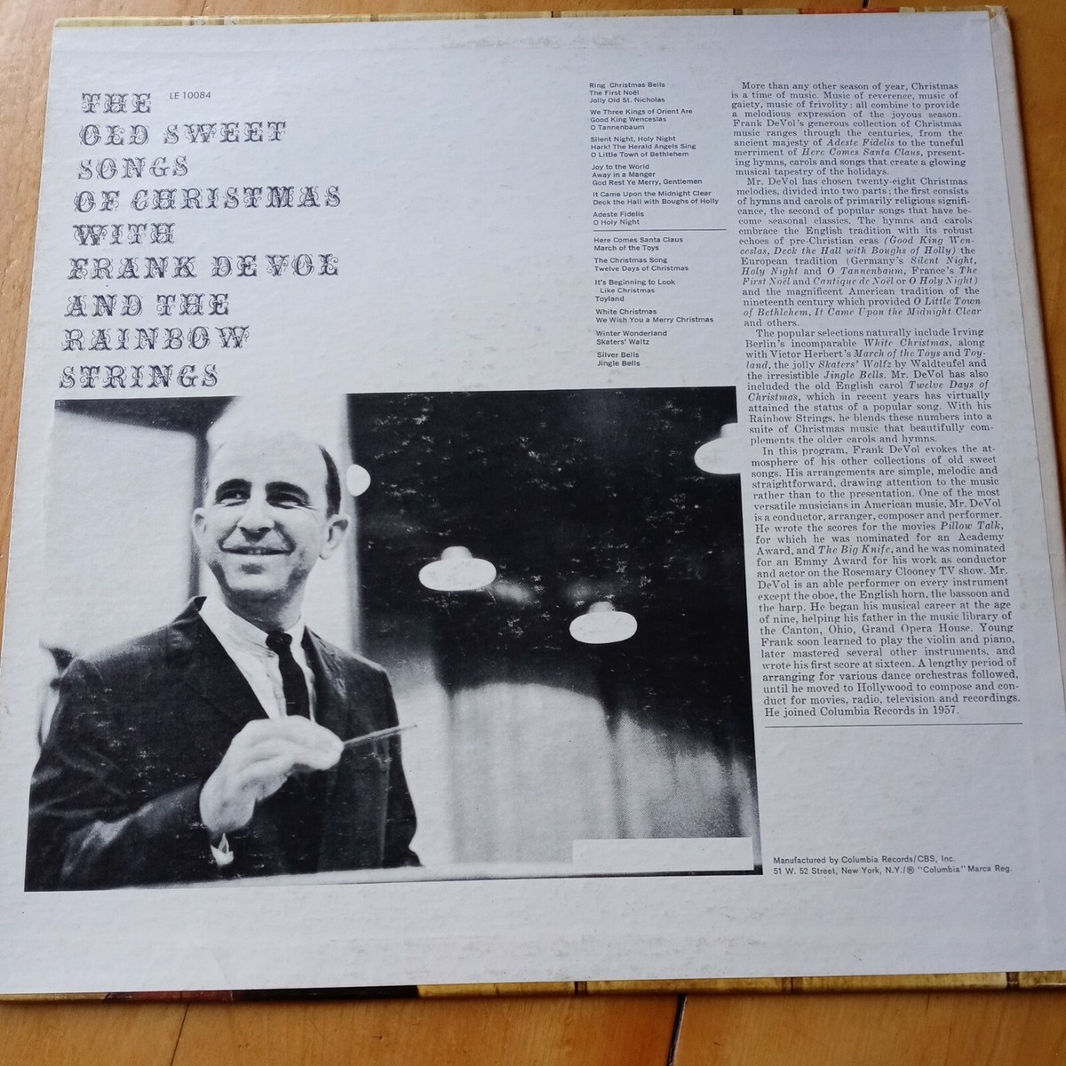 The Old Sweet Songs of Christmas with De Vol and the Rainbow