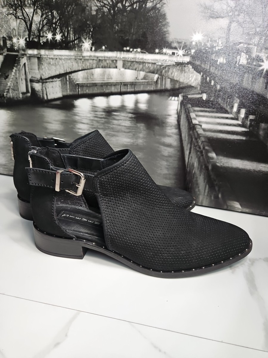 Steven By Steve Madden Black Zipper Closure Heels Pump Shoes 9M