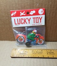 Vintage Lucky Toy Friction Motorcycle Made In Japan NOS B-2 