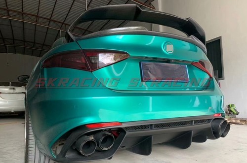 Carbon Fiber Rear Lip Fender Side Skirts Spoiler Kit Fit Alfa Romeo Giulia 17-24 - Picture 7 of 66