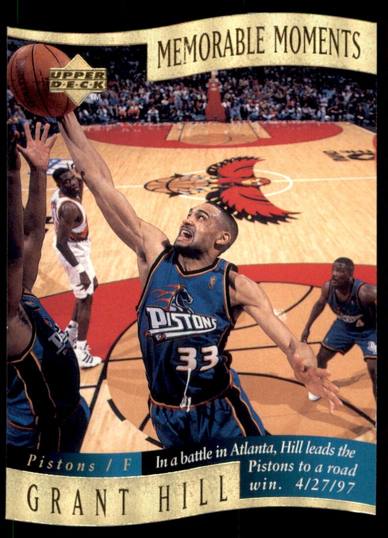 1997-98 Collector's Choice Memorable Moments Grant Hill 9 Detroit Pistons #2