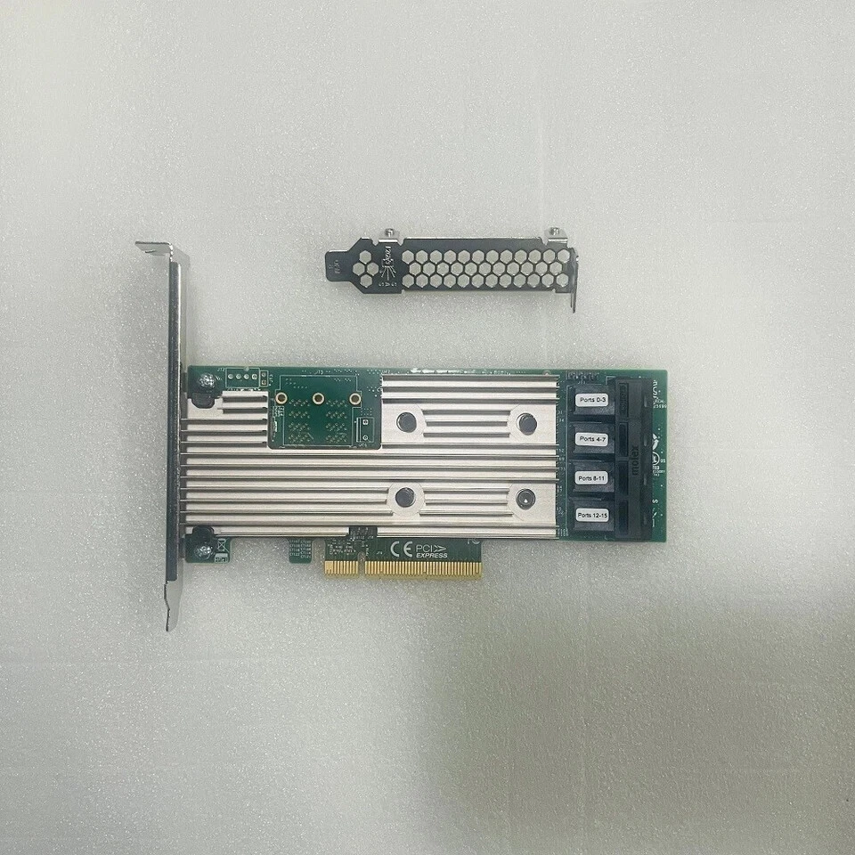 LSI 9305-16i SATA SAS 12Gbs RAID Controller PCIe 3.0 x8 IT-Mode 4* SFF-8643 SATA - Image 3 of 4