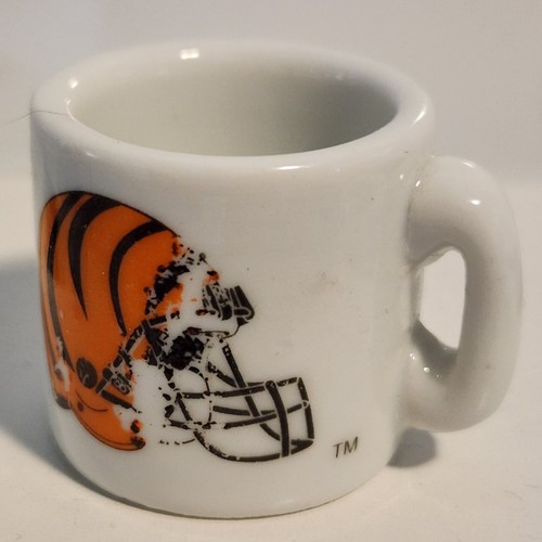 Cincinnati Bengals Mini Keramik Tasse Vintage Automat Kapsel UNVOLLKOMMEN NEU - Bild 6 von 9