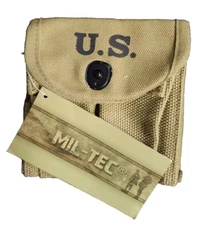 Mil - Tec WWII M1 Carbine Buttstock Magazine Pouch Khaki Canvas Reproduction