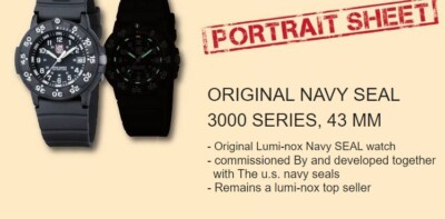 LUMINOX 43MM NAVY SEAL 3000 BATTERY & WATERPROOF CASE BACK GASKET