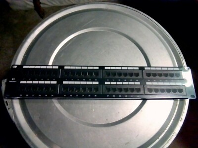 Raising Electronics Networking Internet Ethernet Cable CAT6 48-Port Patch Panel