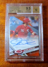 2017 Topps Chrome Rookie Auto Orange Refractor /25 Jesse Winker BGS 9.5 Auto 10