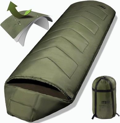 Adult Sleeping Bag, 34°F to 43°F Ultralight Warm & Coldproof Sleeping Bag