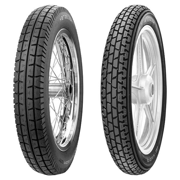 TYRE PAIR METZELER 4.00-18 64P BLOCK K + 3.25-18 52S BLOCK C