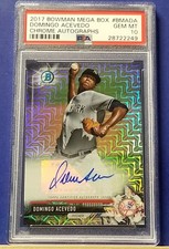 Domingo Acevedo - 2017 Bowman Mega Box Chrome Prospects Autograph  PSA 10   