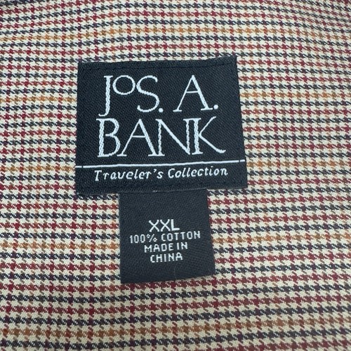 JoS.A.BANK Traveler's Collection Men's XXL Shirt Micro Houndstooth Check 100% Co - Picture 9 of 10
