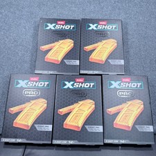 Lot of 5 Zuru X-Shot Pro Series Clip Pack Half Size and Full Size Clips Orange