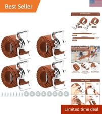 4PCS Drywall Stilts Straps - Adjustable Nylon Replacement Parts, Safety & Com...