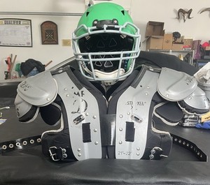 Football Douglas 21”-22”Shoulder Pads, With Shutt F7 VTD COLLEGIATE Helmet combo