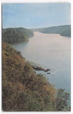 Lake Cumberland State Park KY Postcard 1970 Jamestown Boat Dock Dexter