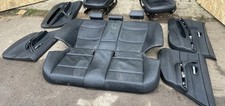 BMW 3 Series E90 2005-2011 REAR SEATS BENCH & DOOR CARD LEATHER BLACK