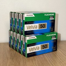 Fujifilm Velvia 50 120 Format - Fresh Exp 2027-09 1 Box Per Order - US Seller
