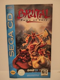 Brutal: Paws of Fury (Sega CD, 1994) CIB Disc Very Clean