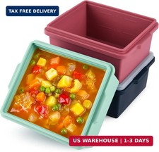 Silicone Soup Freezer Molds with Lids, 2 Cup Extra Large Ice Cube Tray for Meal