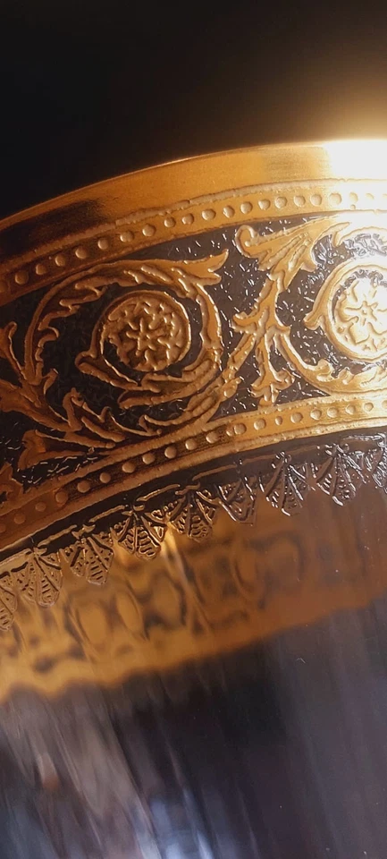 Calice liquore Mod. THISTLE oro, cristallo di Saint Louis. Verre modèle Thistle. - Immagine 4 di 4