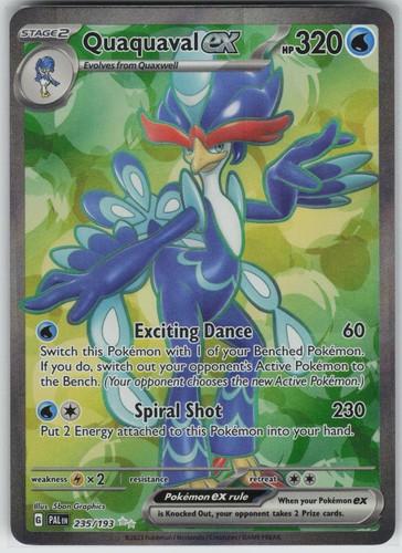 Quaquaval ex 235/193 Ultra Rare Paldea Evolved Pokemon Holo Lightly Played