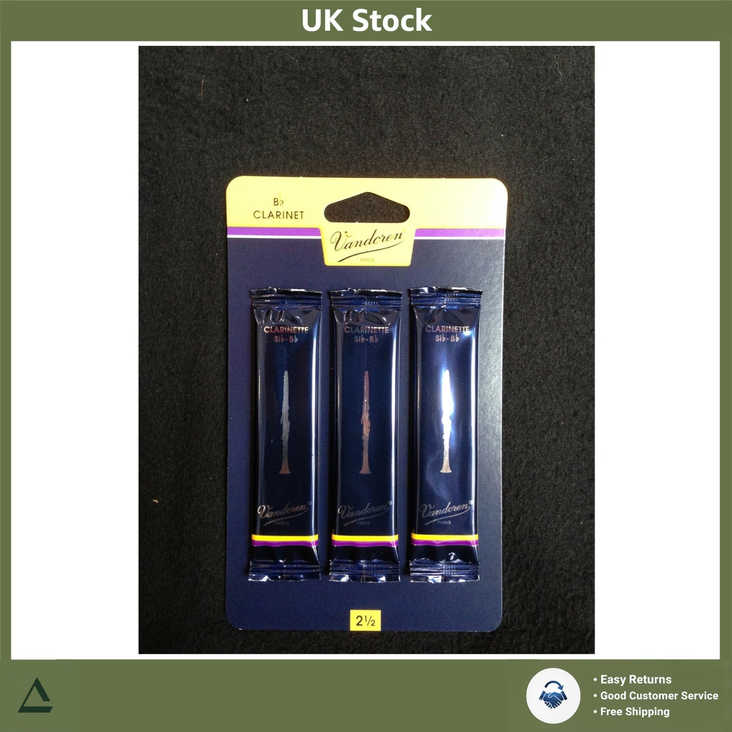 Professional Clarinet Reeds Strength 2.5 Traditional - 3 Pack
