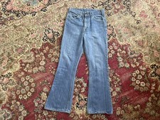 Authentic Vintage 1970 s Levis Bell Bottom Jeans Orange Tab XS Petite