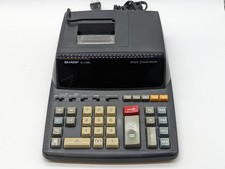 Vintage Sharp EL-2196BL 12-Digit Desk Printing Calculator 2-Color Printer